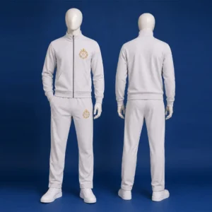 ivory tracksuit front & back