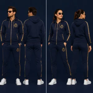 midnight navy gold trim set