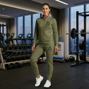 olive green active tracksuit