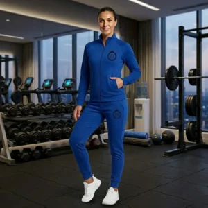 royal blue training suit